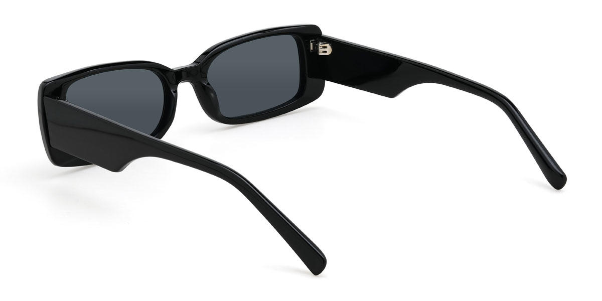 Black Grey Kellan Glasses - Rectangle Sunglasses