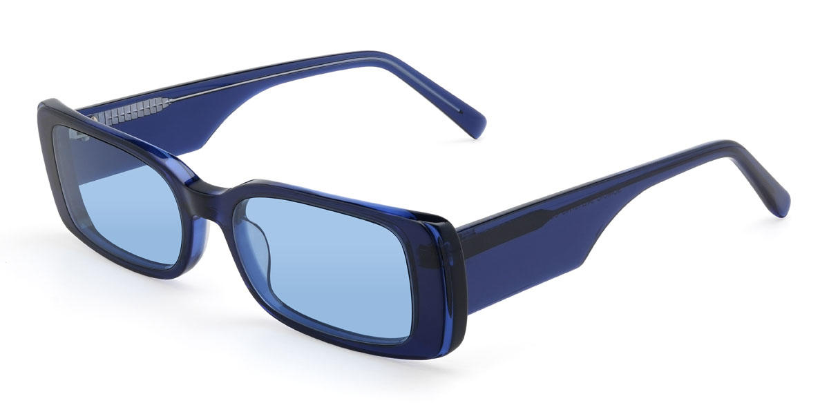 Kék kék Kellan Szemüveg - Rectangle Sunglasses