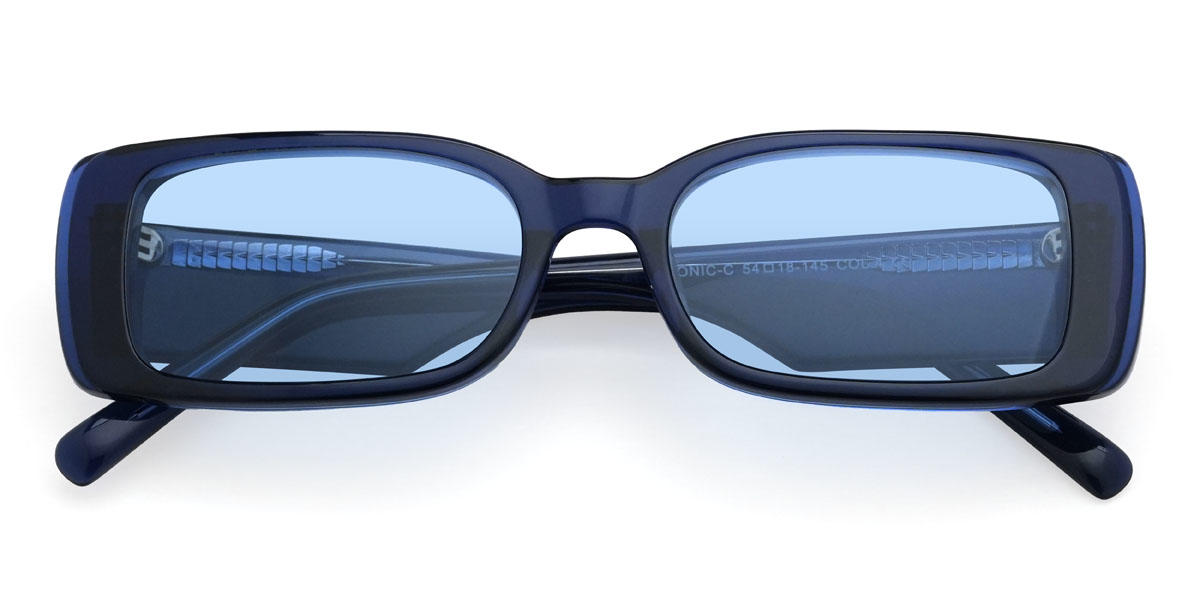 Kék kék Kellan Szemüveg - Rectangle Sunglasses