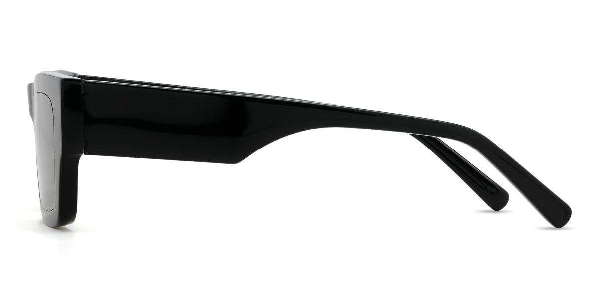 Black Grey Mazikeen Glasses - Rectangle Sunglasses