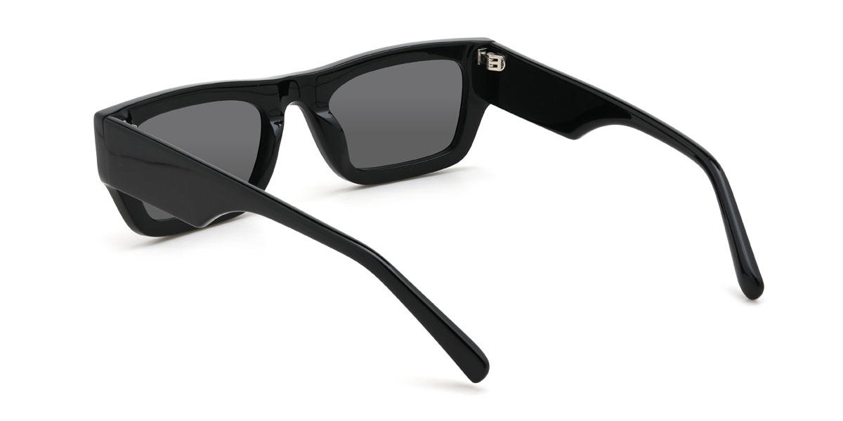 Black Grey Mazikeen Glasses - Rectangle Sunglasses