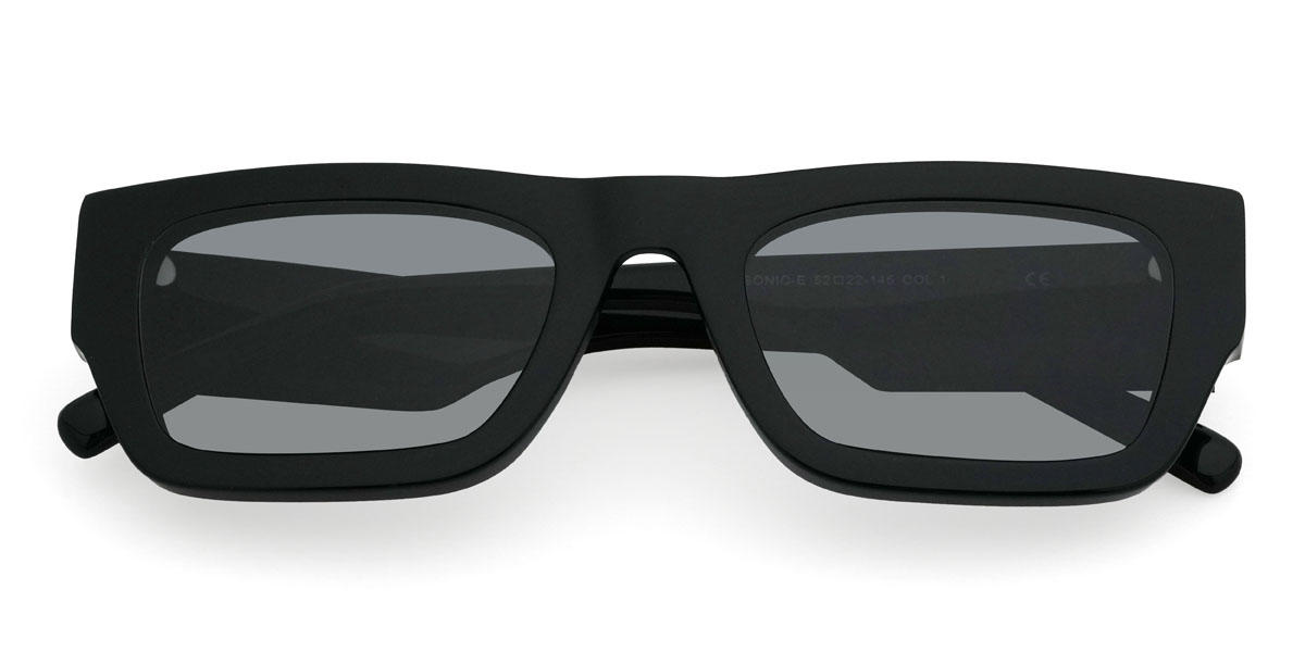 Black Grey Mazikeen Glasses - Rectangle Sunglasses