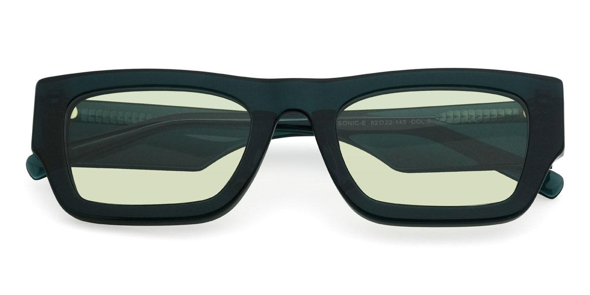 Zöld Zöld Mazikeen Szemüveg - Rectangle Sunglasses