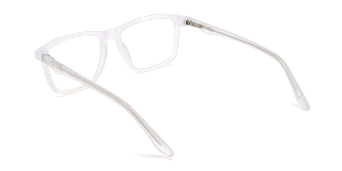 Clear Frosted Coleson Glasses - Rectangle Glasses