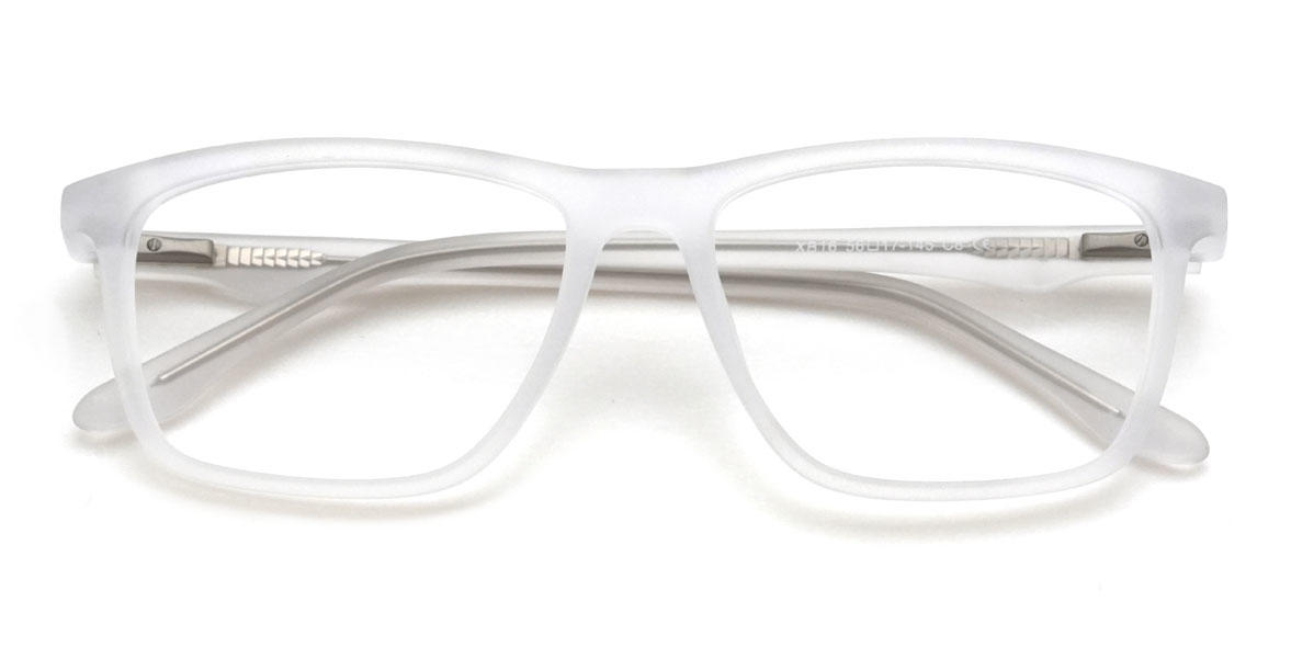 Clear Frosted Coleson Glasses - Rectangle Glasses