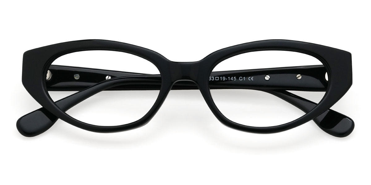 Noir Samia Lunettes - Cat Eye Glasses