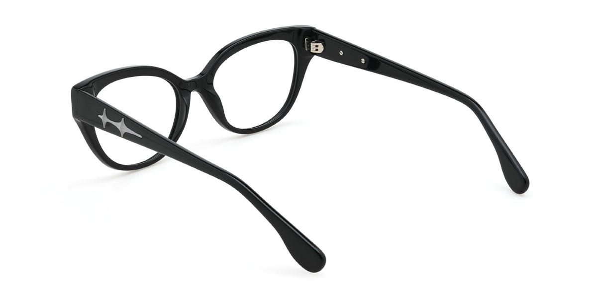 Preto Kelsie Óculos - Cat Eye Glasses