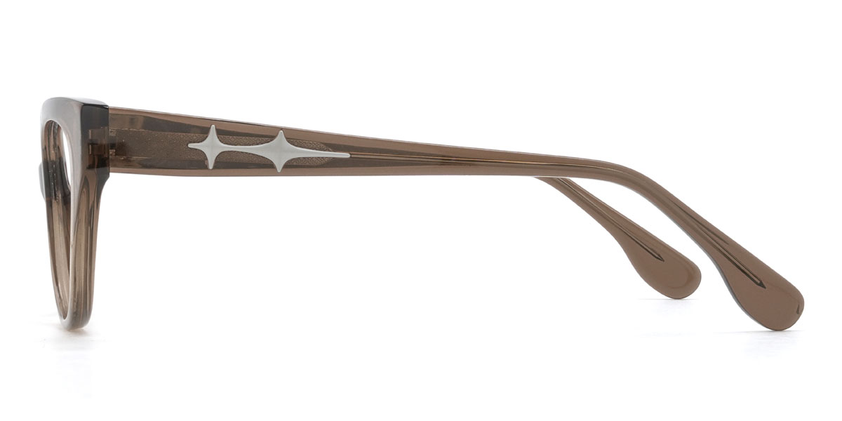 Marron Kelsie Lunettes - Cat Eye Glasses
