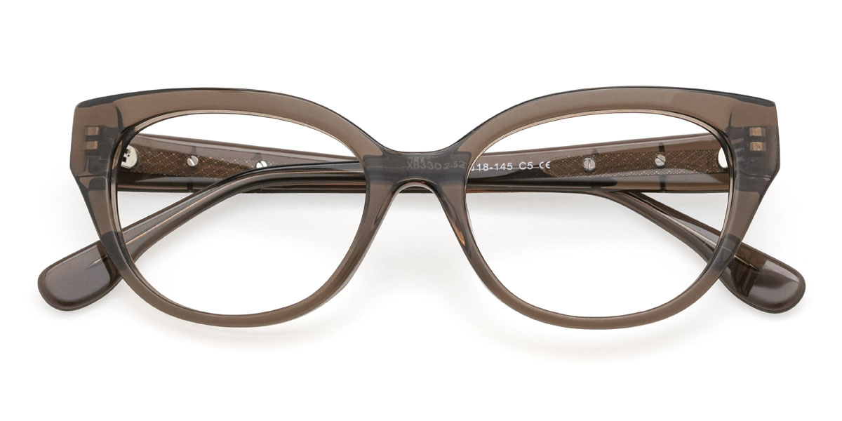 Marron Kelsie Lunettes - Cat Eye Glasses