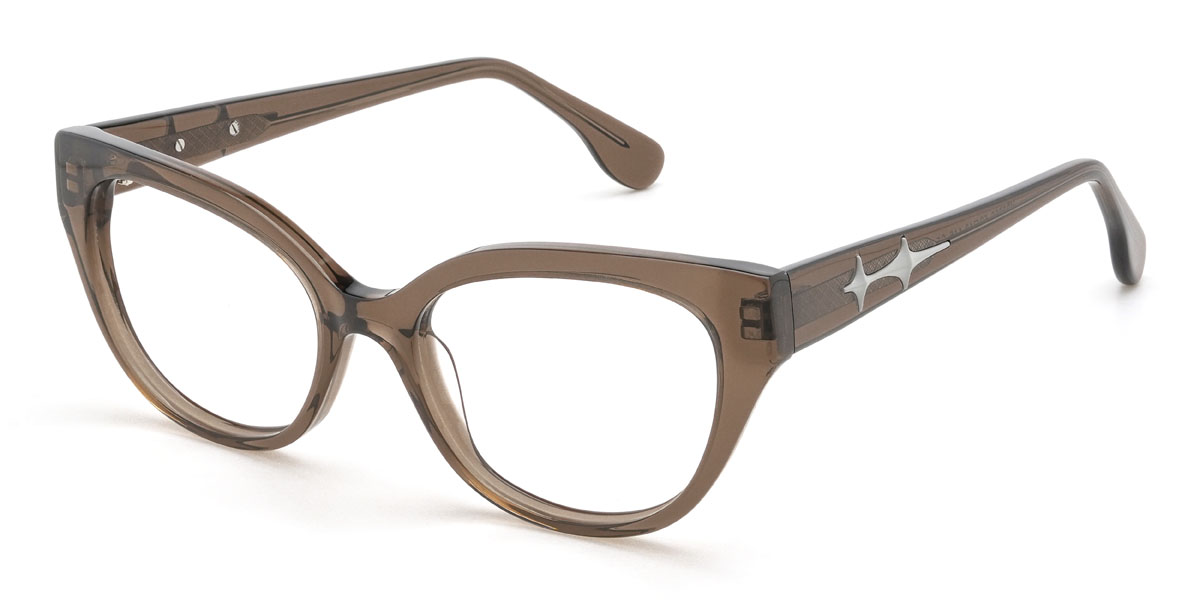 Marron Kelsie Lunettes - Cat Eye Glasses
