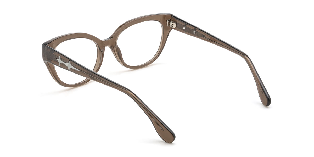 Marron Kelsie Lunettes - Cat Eye Glasses