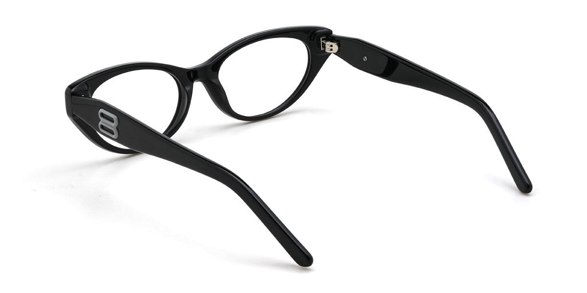 Black Celestine Glasses - Cat Eye Glasses