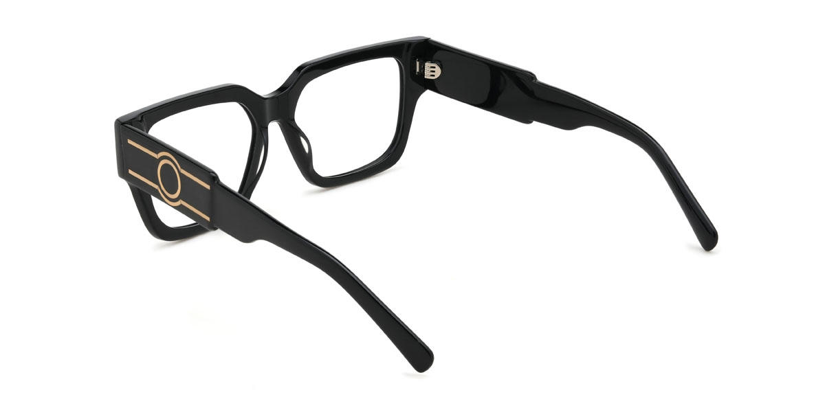 Negro Kristian Gafas - Rectangle Glasses