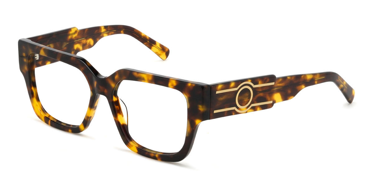 Tortoiseshell Kristian Glasses - Rectangle Glasses