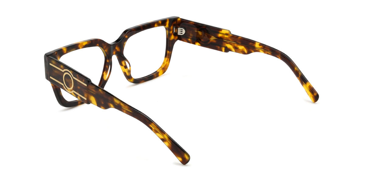Tortoiseshell Kristian Glasses - Rectangle Glasses