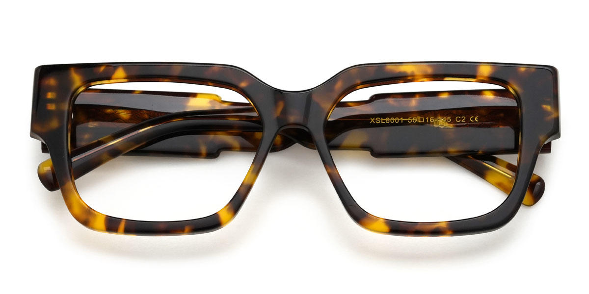 Tortoiseshell Kristian Glasses - Rectangle Glasses