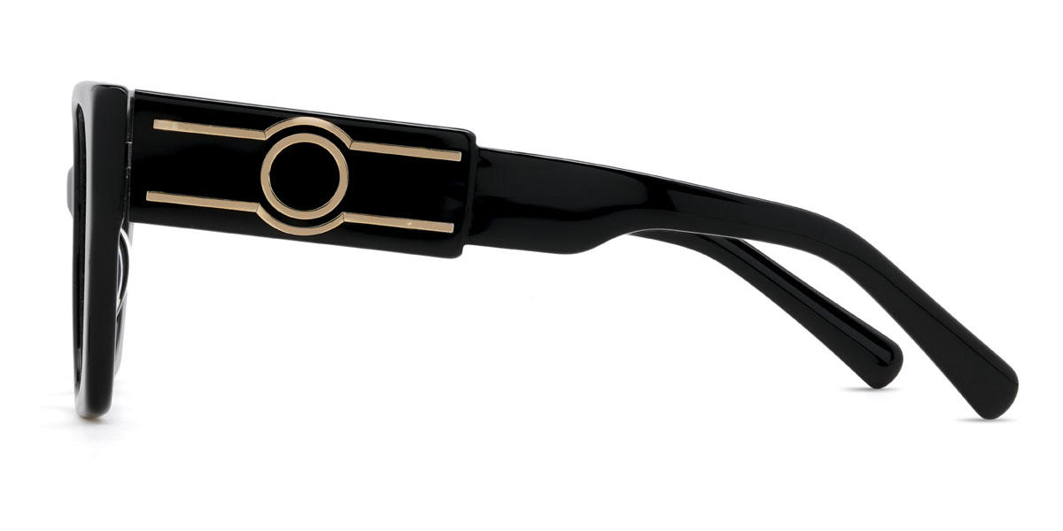 Black Viaan Glasses - Square Glasses