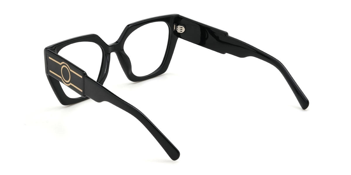 Black Viaan Glasses - Square Glasses