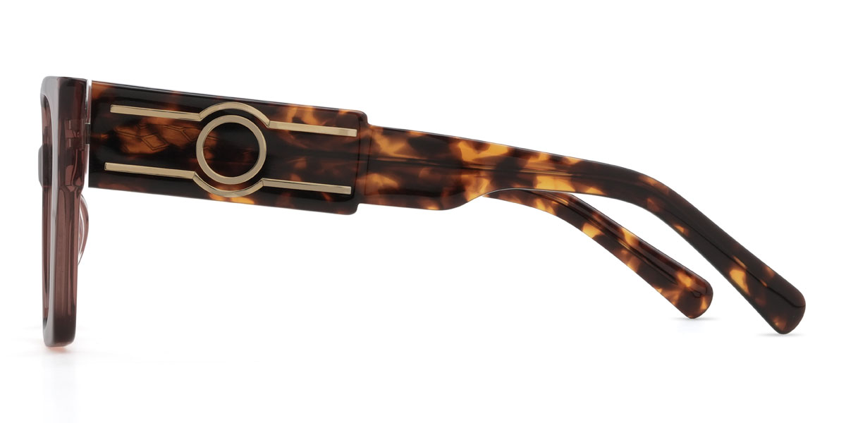 Brown Viaan Glasses - Square Glasses