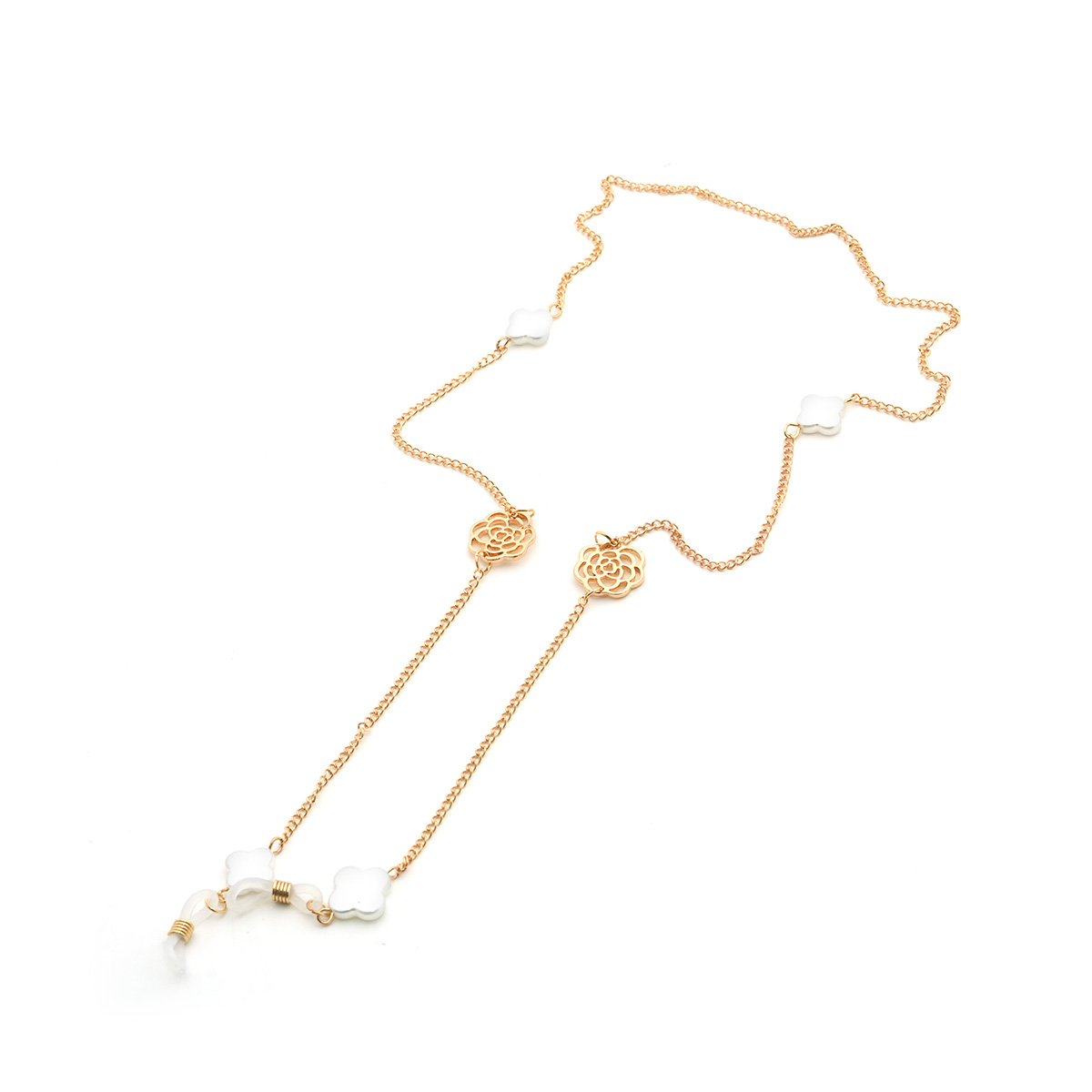 Gold eyeglasses chain