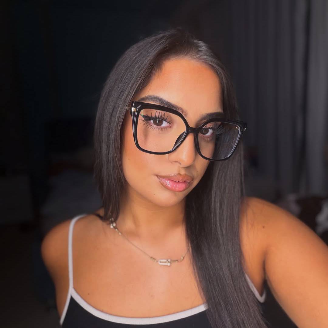 Black Sarah Glasses - Square Glasses