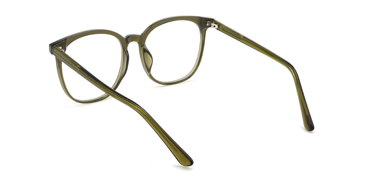 Olive Green Adebisi Glasses - Oval Glasses
