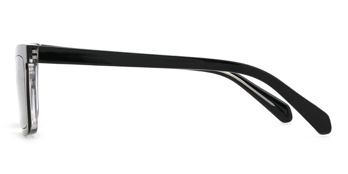 Schwarz Grau Elanor Brille - Rectangle Sunglasses