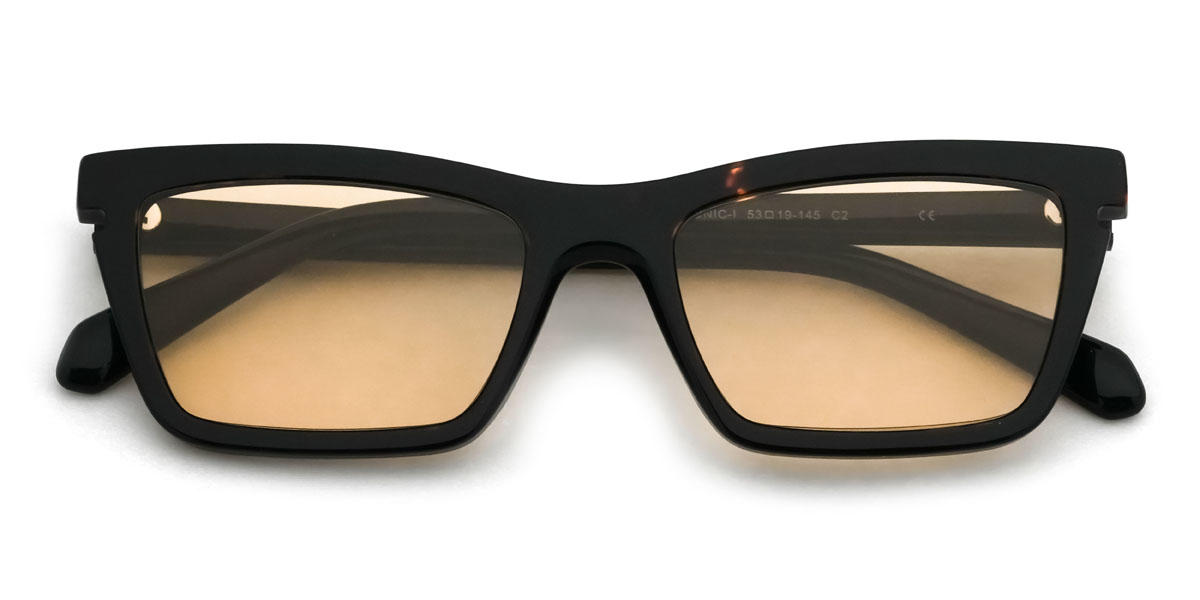 Schildpatt Orange Elanor Brille - Rectangle Sunglasses