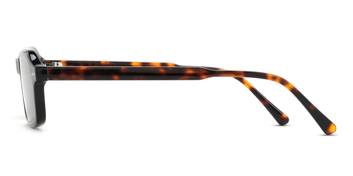 Schwarz Grau Rumaisa Brille - Rectangle Sunglasses