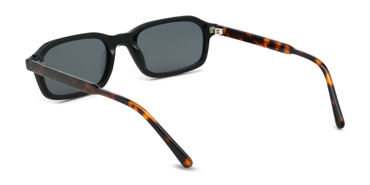 Schwarz Grau Rumaisa Brille - Rectangle Sunglasses