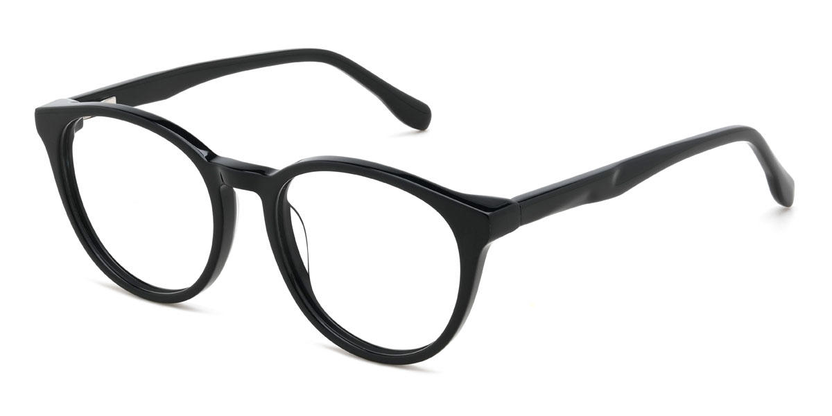 Black Eliyana Glasses - Oval Glasses