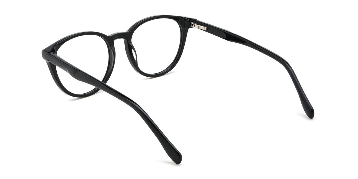 Black Eliyana Glasses - Oval Glasses