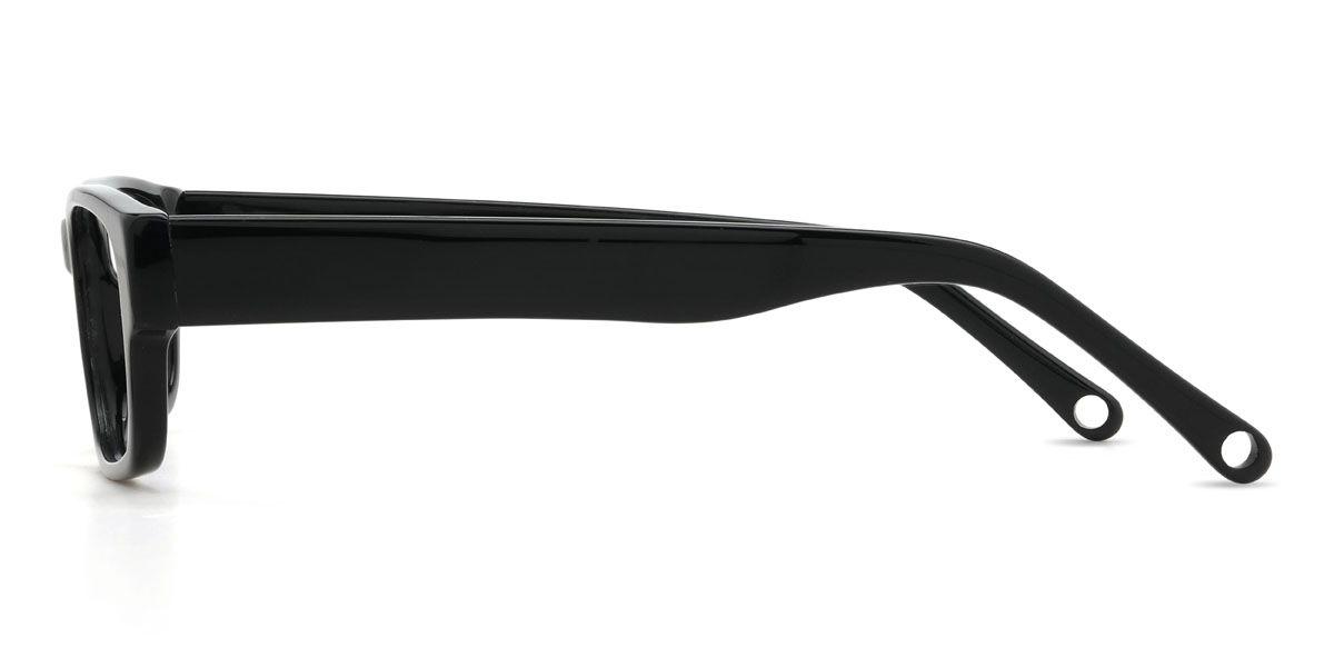 Schwarz Bridger Brille - Rectangle Glasses