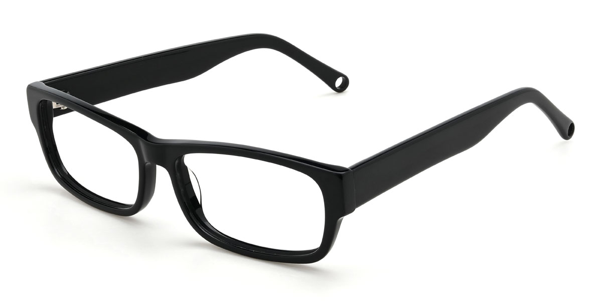 Schwarz Bridger Brille - Rectangle Glasses