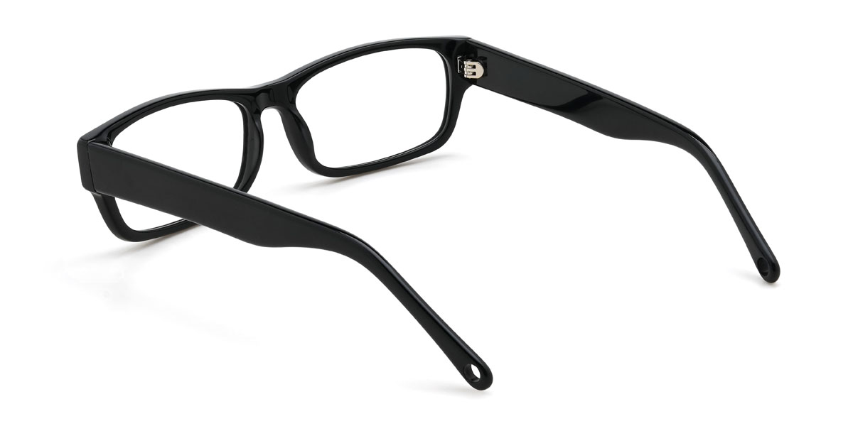 Schwarz Bridger Brille - Rectangle Glasses