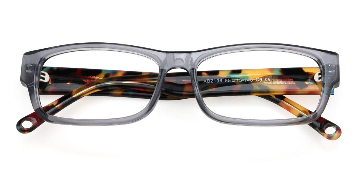 Clear Grey Bridger Glasses - Rectangle Glasses