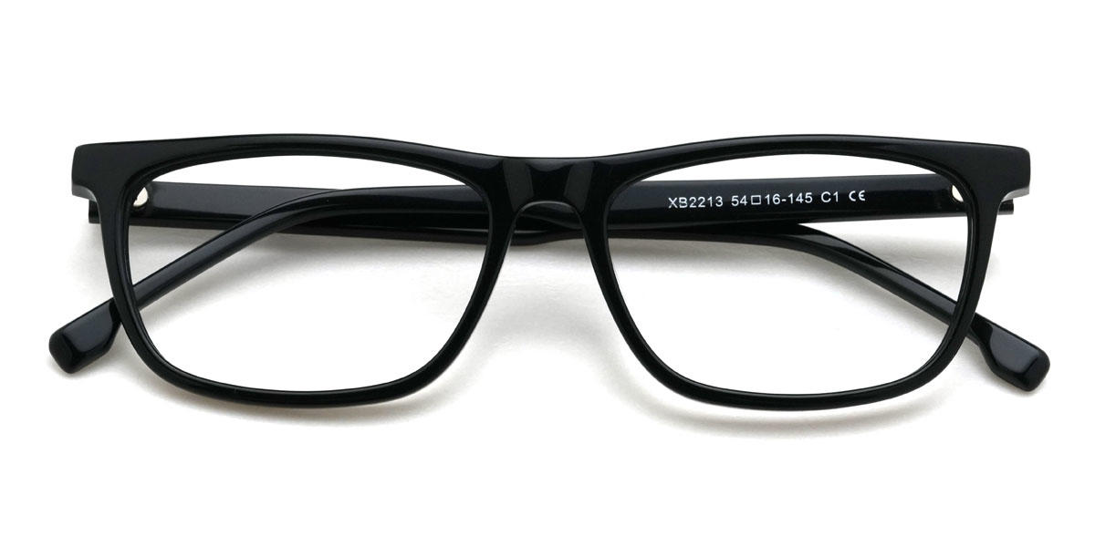 Negro Winston Gafas - Rectangle Glasses