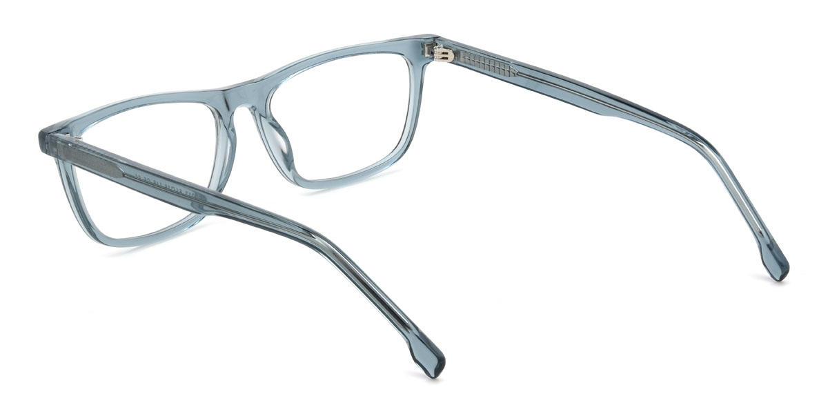 Blue Grey Winston Glasses - Rectangle Glasses