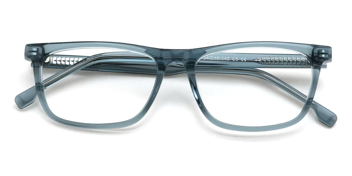 Blue Grey Winston Glasses - Rectangle Glasses