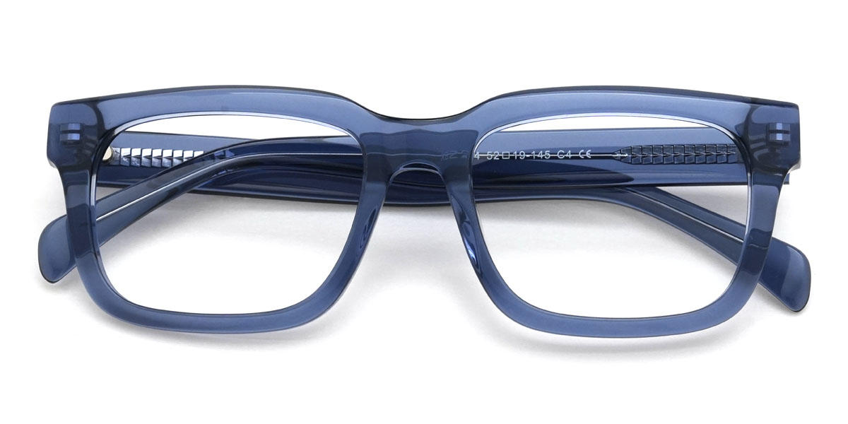 Blue Santino Glasses - Rectangle Glasses