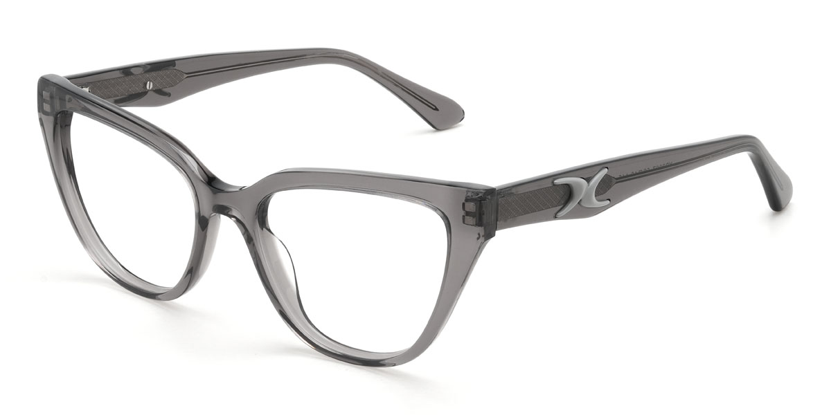 Grau Syeda Brille - Cat Eye Glasses