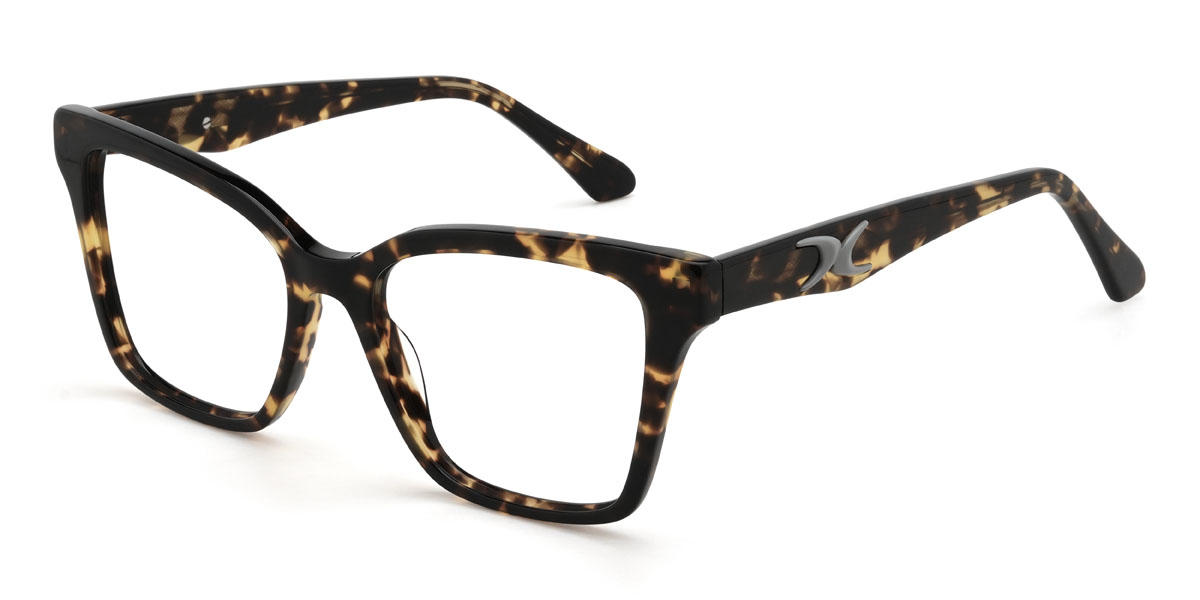 Tortoiseshell Marcelo Glasses - Square Glasses
