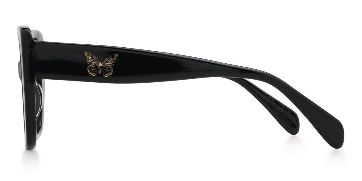 Black Khadijah Glasses - Square Glasses