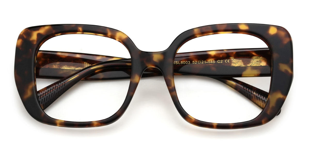 Tortoiseshell Khadijah Glasses - Square Glasses