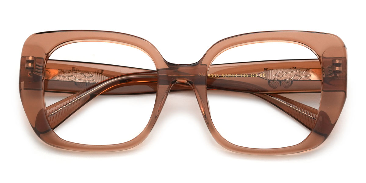 Brown Khadijah Glasses - Square Glasses