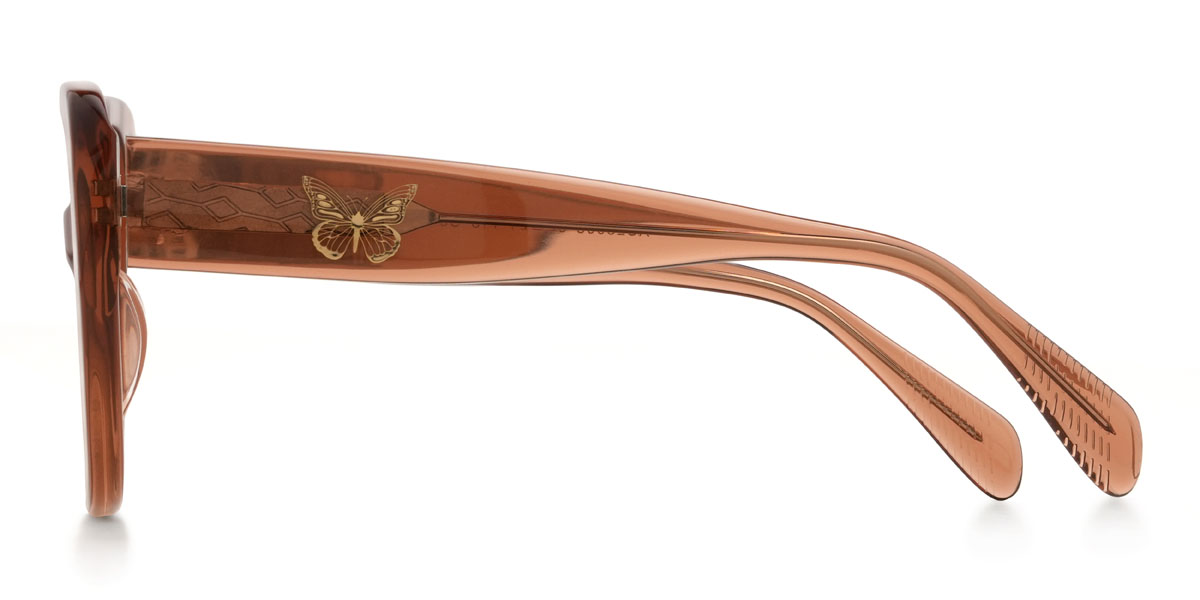 Brown Khadijah Glasses - Square Glasses