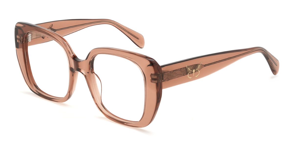 Brown Khadijah Glasses - Square Glasses