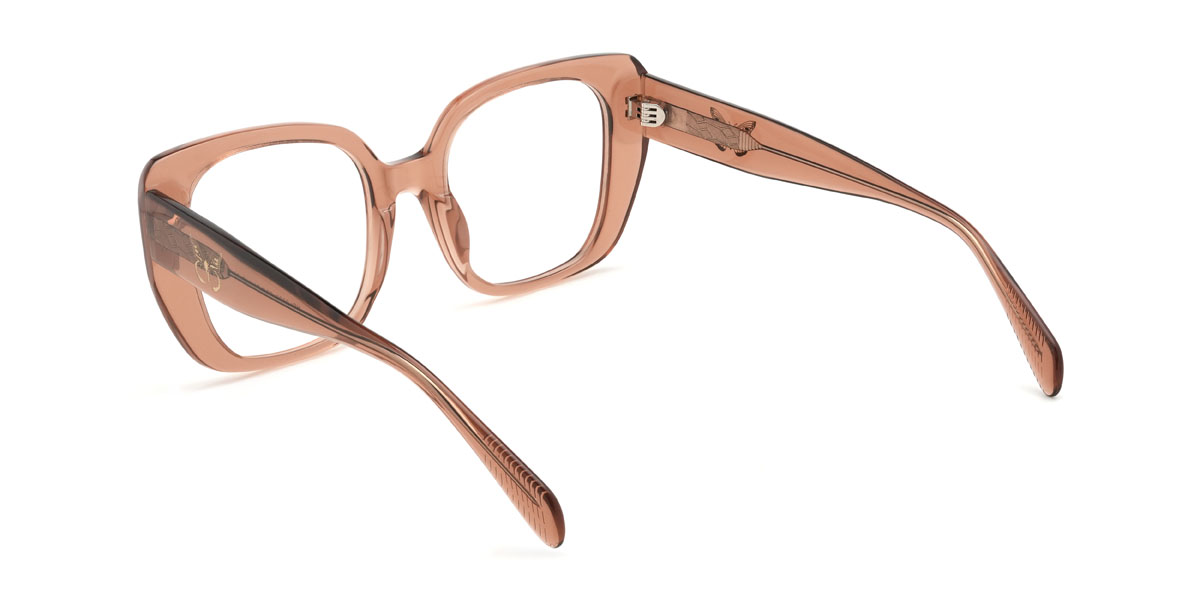 Brown Khadijah Glasses - Square Glasses