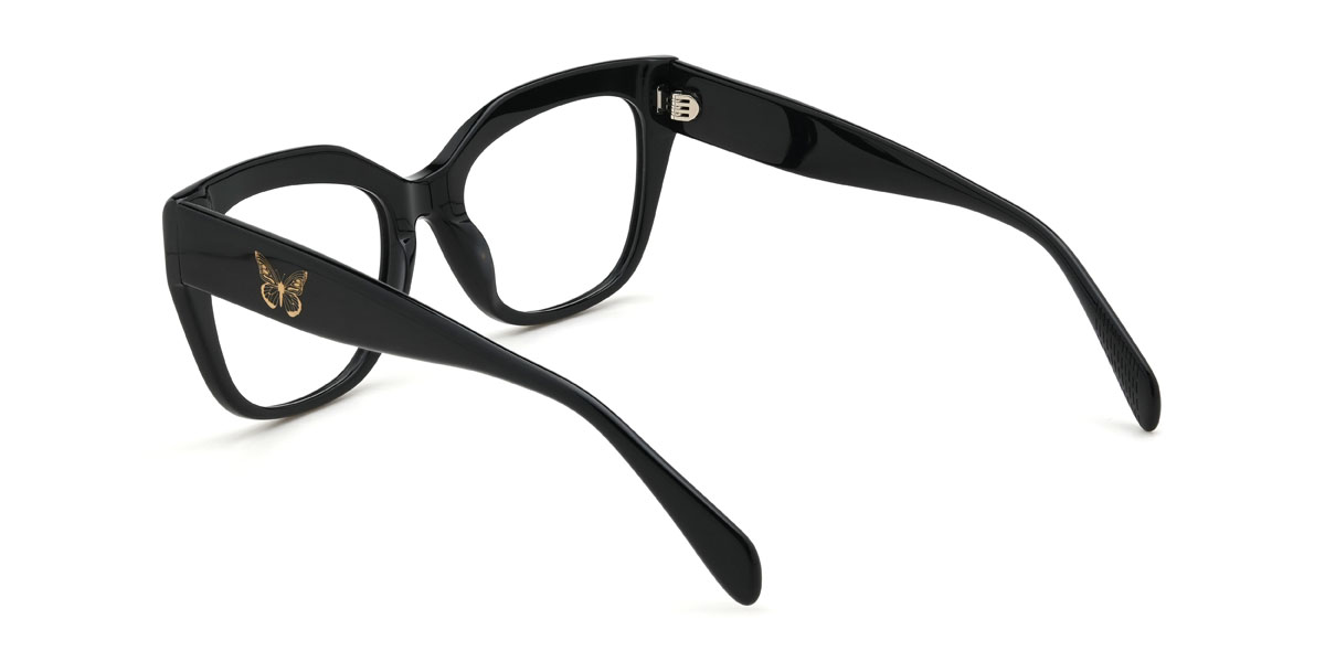 Schwarz Blessing Brille - Square Glasses