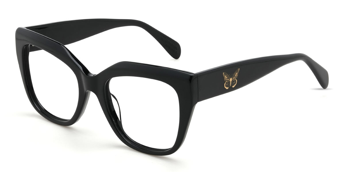 Schwarz Blessing Brille - Square Glasses
